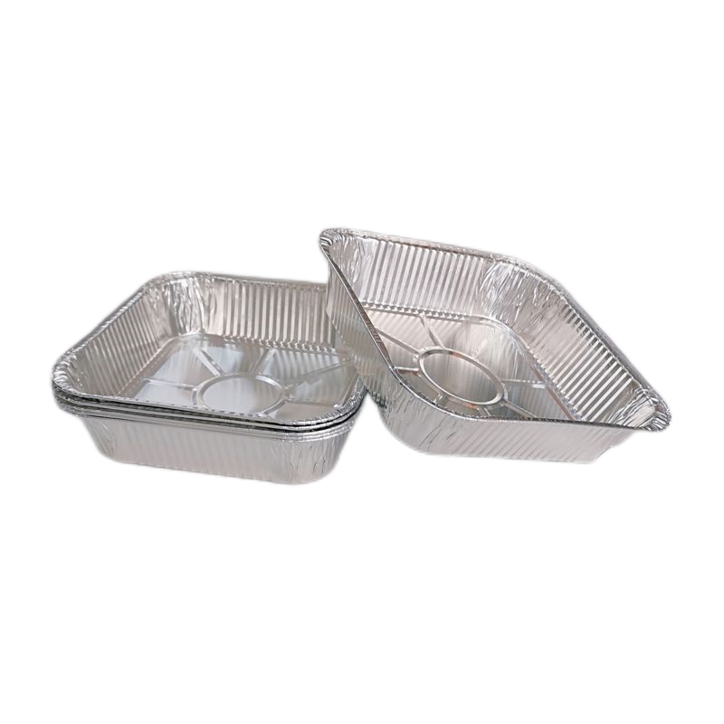 8X8 Square Aluminum Foil Food Grade Pans with Lids