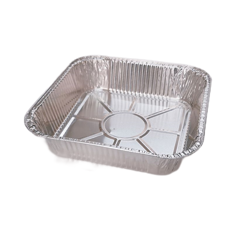 Hot Food Packing Box 8X8 Aluminum Foil Pans with Lids - China
