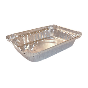 670ml Small Rectangular Aluminum Foil Container with Lid