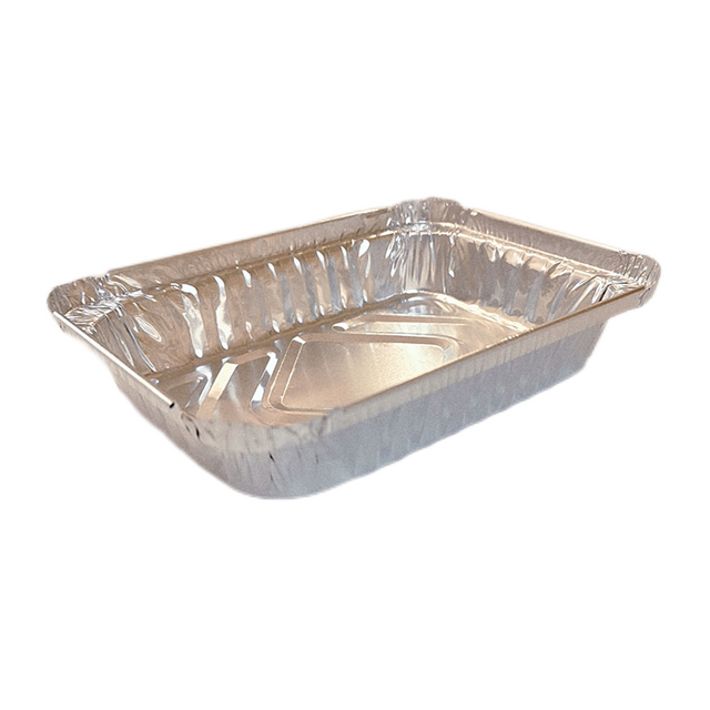 670ml Small Rectangular Aluminum Foil Container with Lid