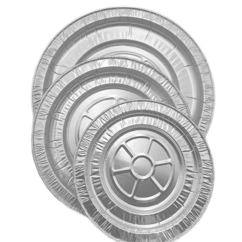 Disposable 12" Aluminum Foil Flan Dish Catering Pan