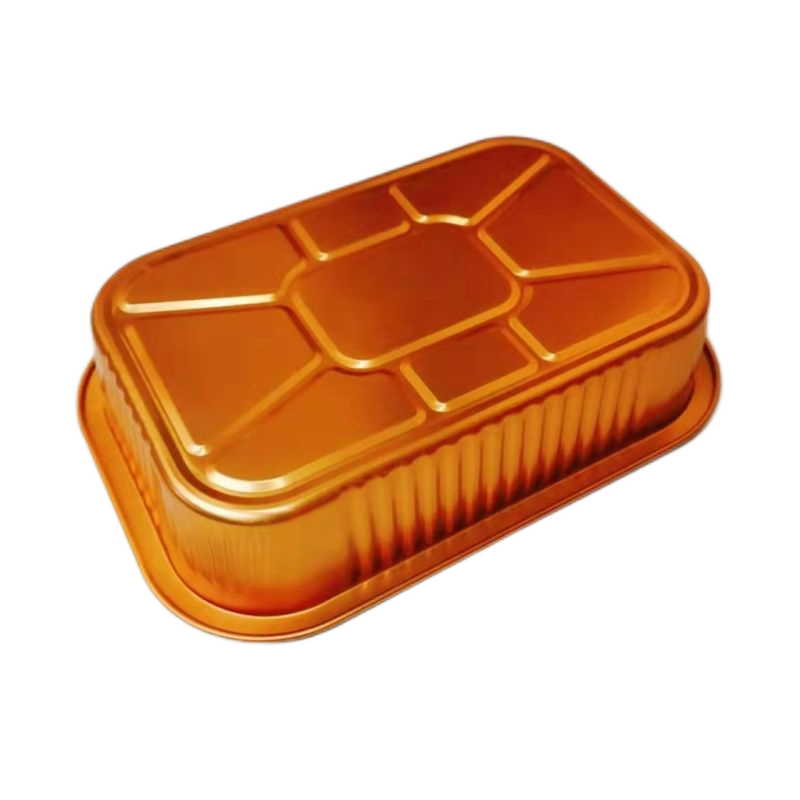 1050ml Gold Sealable Foil Cutlery Disposable Takeaway Pan