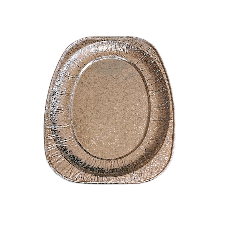 Disposable Oval Aluminum Foil Roast Dish Camping Barbecue Tray