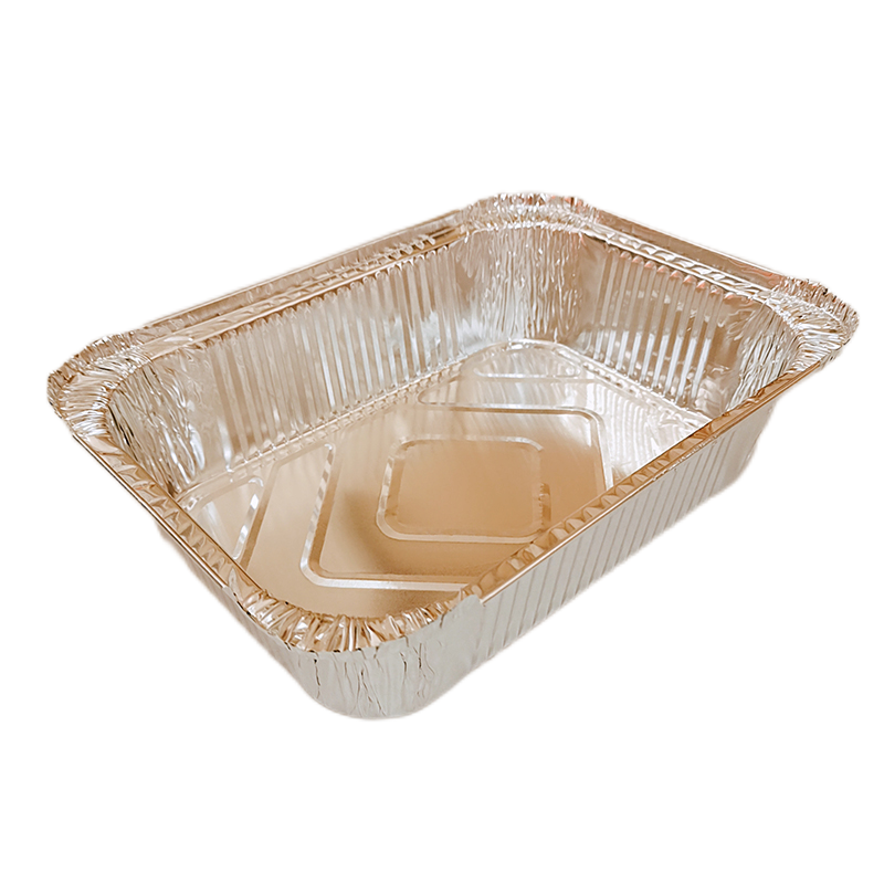 1850ml Square Deepening Tin Foil Food Grade Tableware