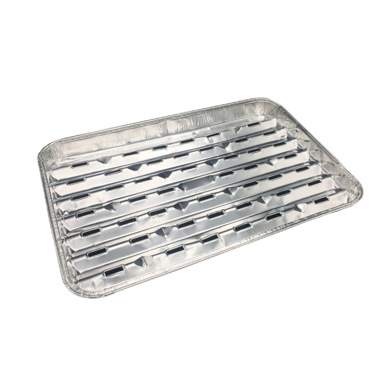 Foil Barbecue Plate Filter Oil Outdoor Camping Picnic Pan