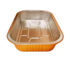 1050ml Gold Sealable Foil Cutlery Disposable Takeaway Pan