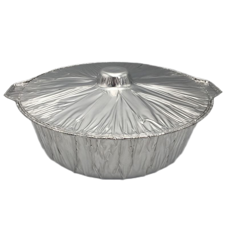 15.4 Inches Disposable Aluminium Foil Pots with Lids