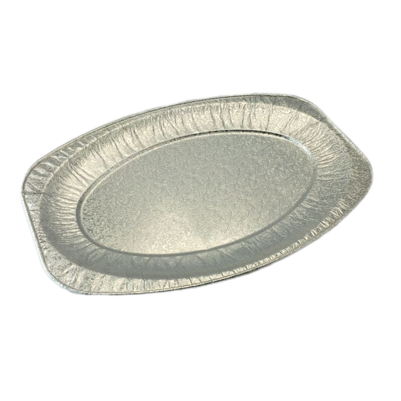 Medium Oval Disposable Aluminum Foil Pans Tinfoil Fish Plate