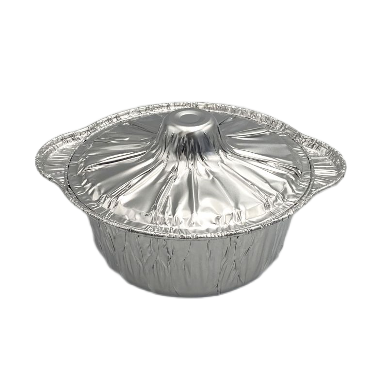 8 Inches Aluminum Foil Steam Pan with Lids