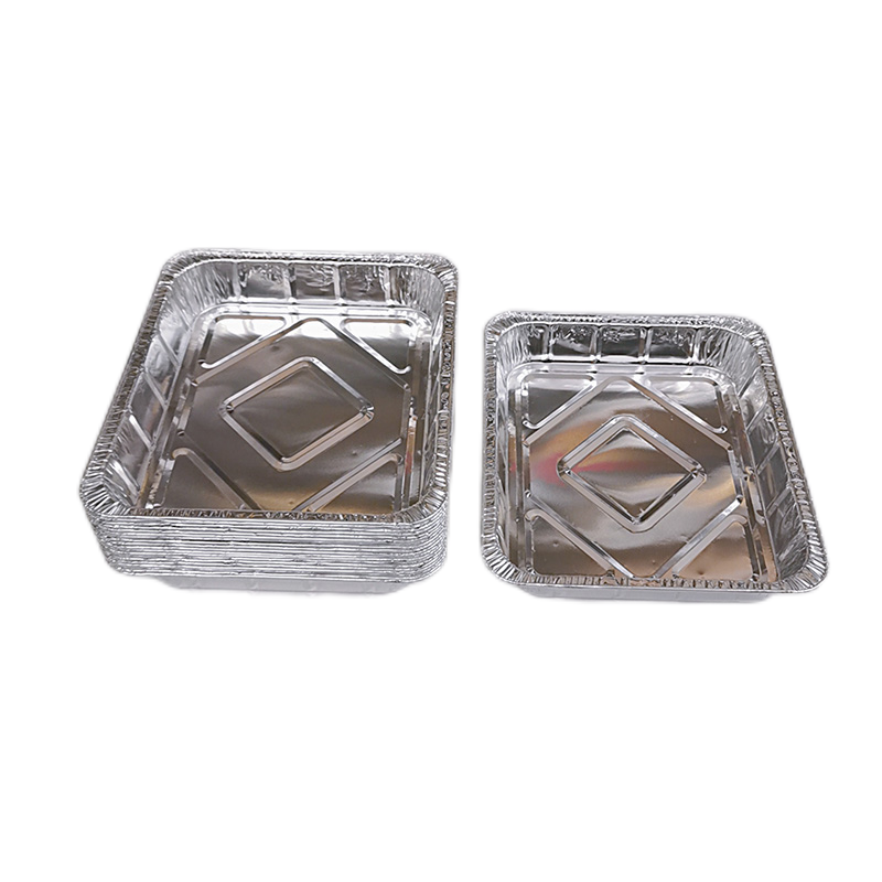 Medium Square Disposable Aluminum Foil Food Tray