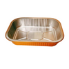 1050ml Gold Sealable Foil Cutlery Disposable Takeaway Pan