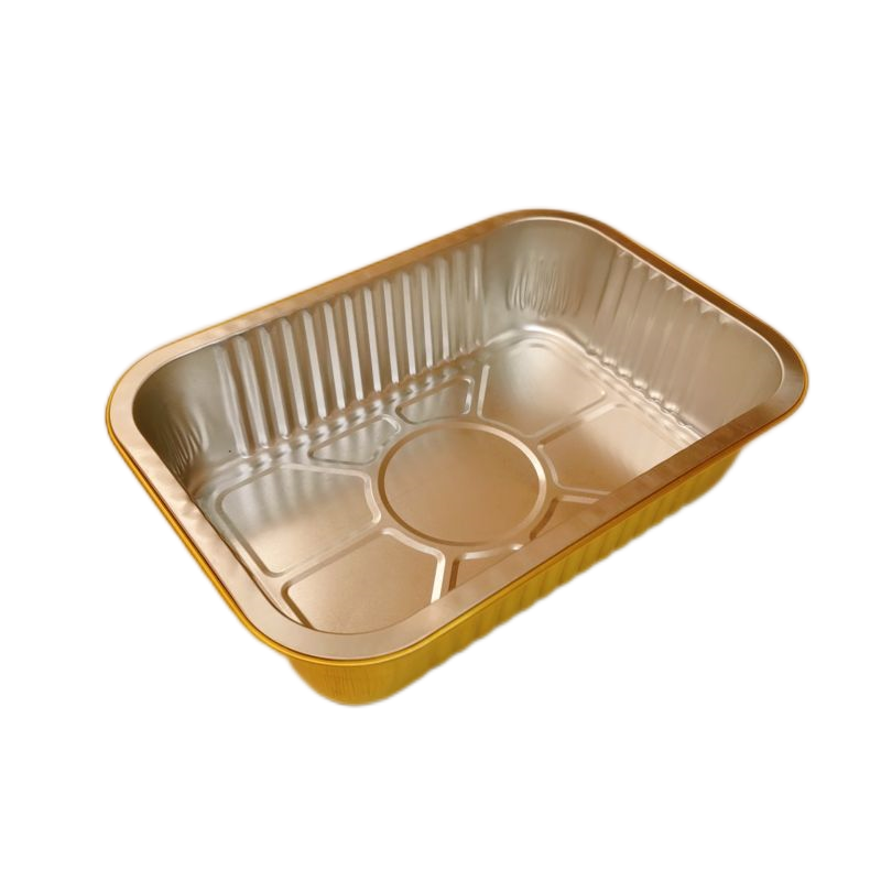 700ml Gold Sealable Foil Pack Cutlery Takeaway Container