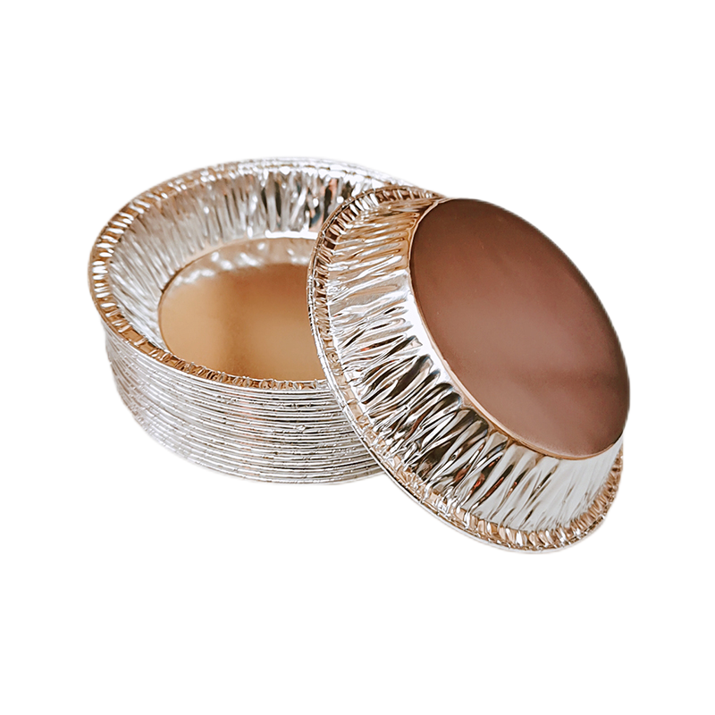 4 Inches Small Round Disposable Aluminum Foil Muffin Tray