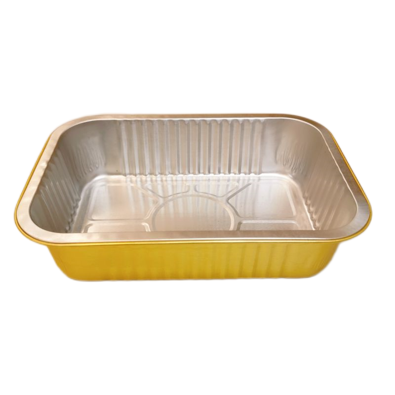 700ml Gold Sealable Foil Pack Cutlery Takeaway Container