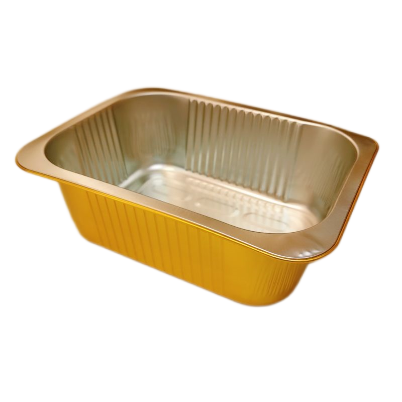 1800ml Disposable Gold Sealed Foil Pan