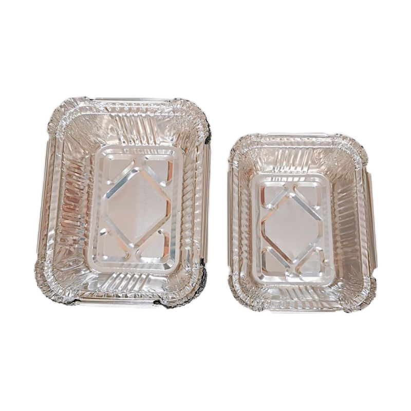 Square Foil Roasting Dishes for Food Storage