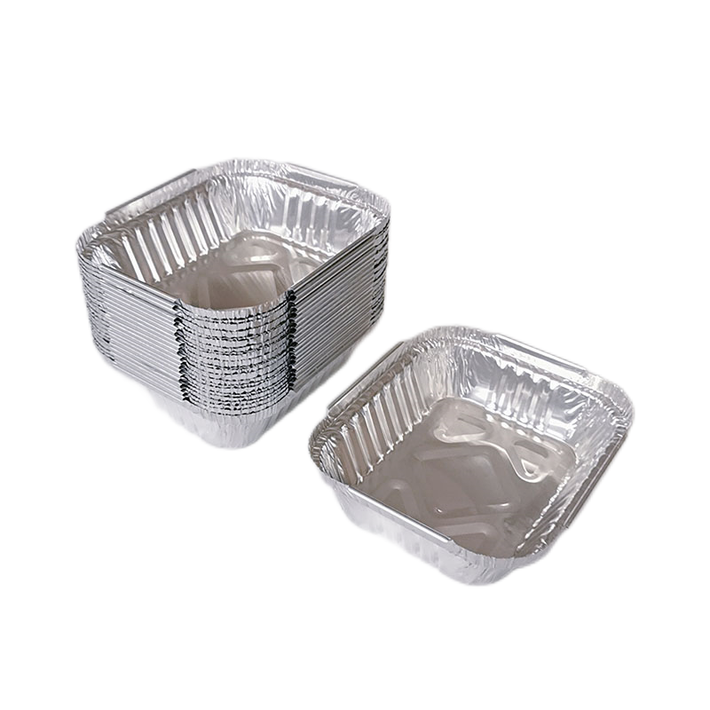 190ml Small Aluminum Foil Pans with Clear Lids Fast Food Box from China ...