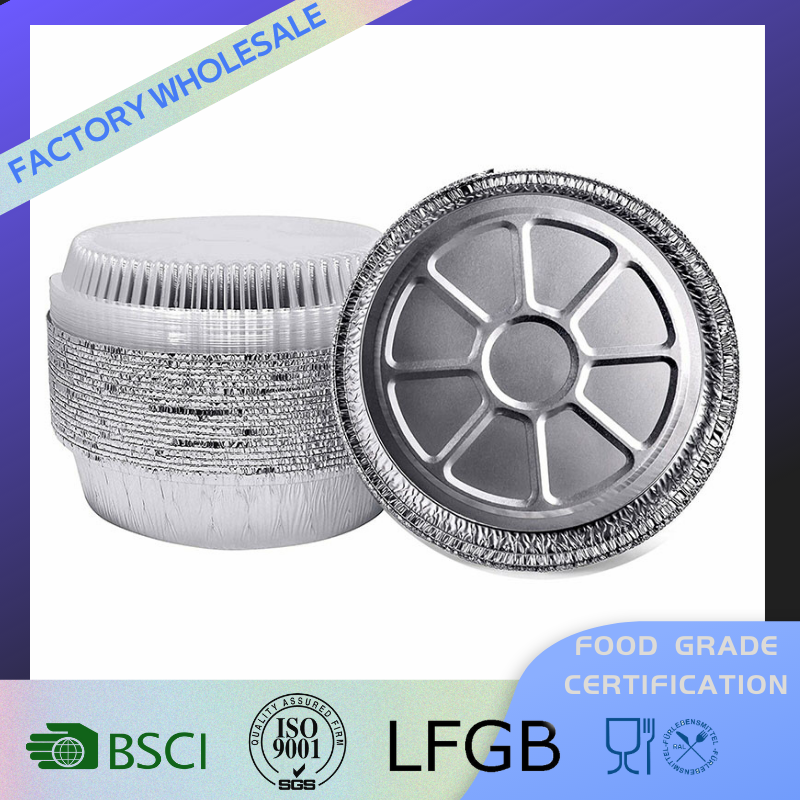 6 Inches Round Disposable Foil Pie Platters Pizza Baking Pans