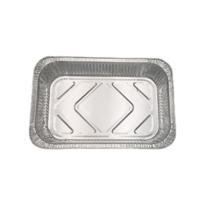 750ml Square Disposable Aluminum Tin Foil Pans Food Storage Tray