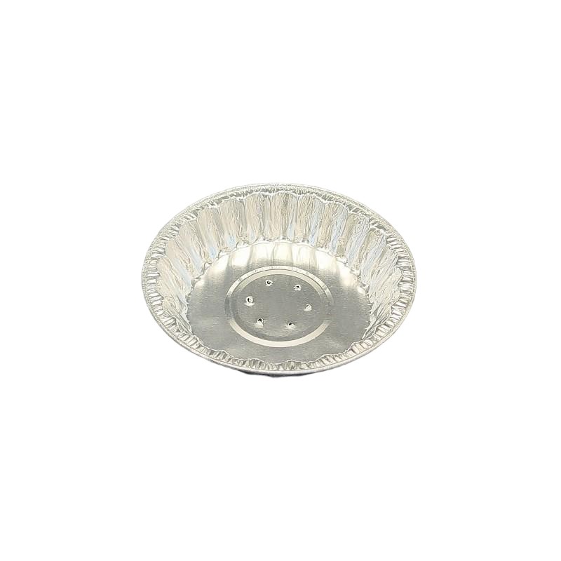 4 Inch Aluminium Foil Seafood Snail Dish with Hole