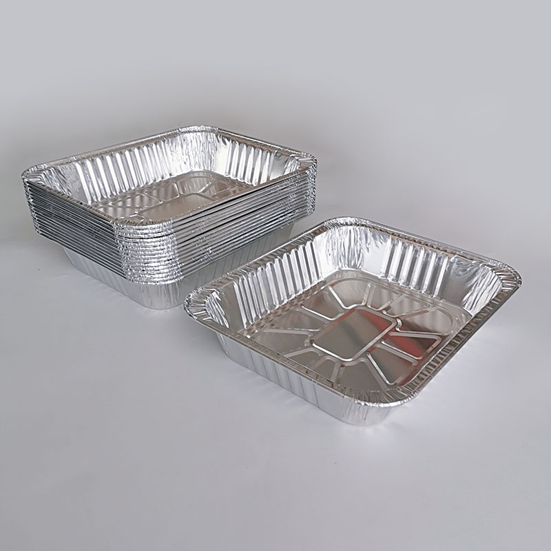 3200ml Jumbo Rectangular Foil Roasting Tray with Lids