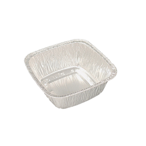 250ml Aluminum Square Cake Bowl - Foil Tableware