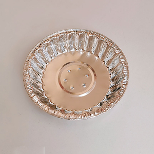4 Inch Aluminium Foil Seafood Snail Dish with Hole