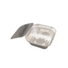120ml Mini Square Aluminum Foil Cake Trays Pudding Stand