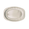 Oval Disposable Aluminum Foil Pans Embossing Tinfoil Fish Plate