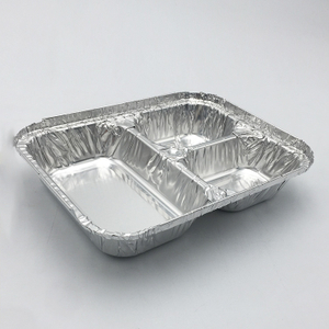 Disposable aluminium foil meal box