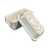 850ML Rectangular Aluminum Foil Tableware with Paper Lid