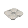 4 Compartments Aluminum Foil Pudding Stand Cake Mold