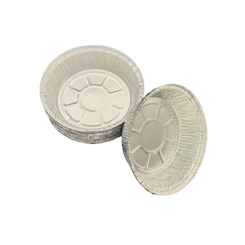 7 Inch Factory Price Round Aluminum Shallow Pie Foil Plate