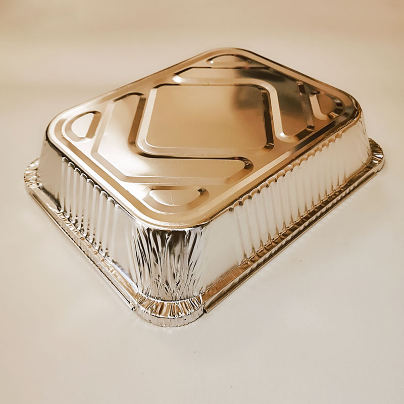 Medium food grade BBQ with lid BBQ plate aluminum foil tableware