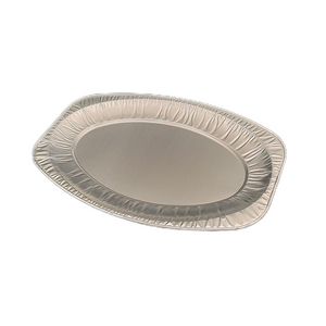 Oval Disposable Aluminum Foil Pans Tinfoil Fish Plate