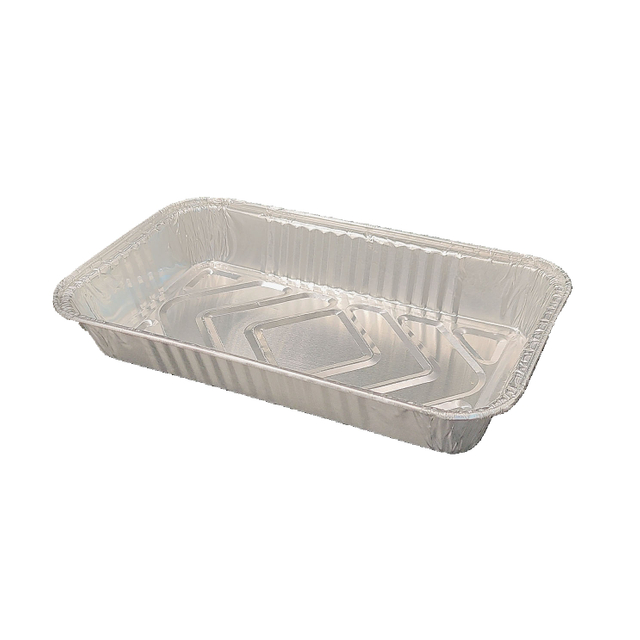 850ml Rectangular Aluminum Foil Pan, Shallow Edges