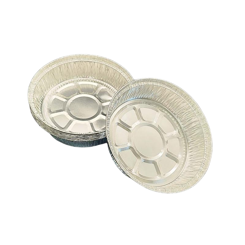 7-Inch Aluminum Foil Baking Pans with Secure Lids, Disposable