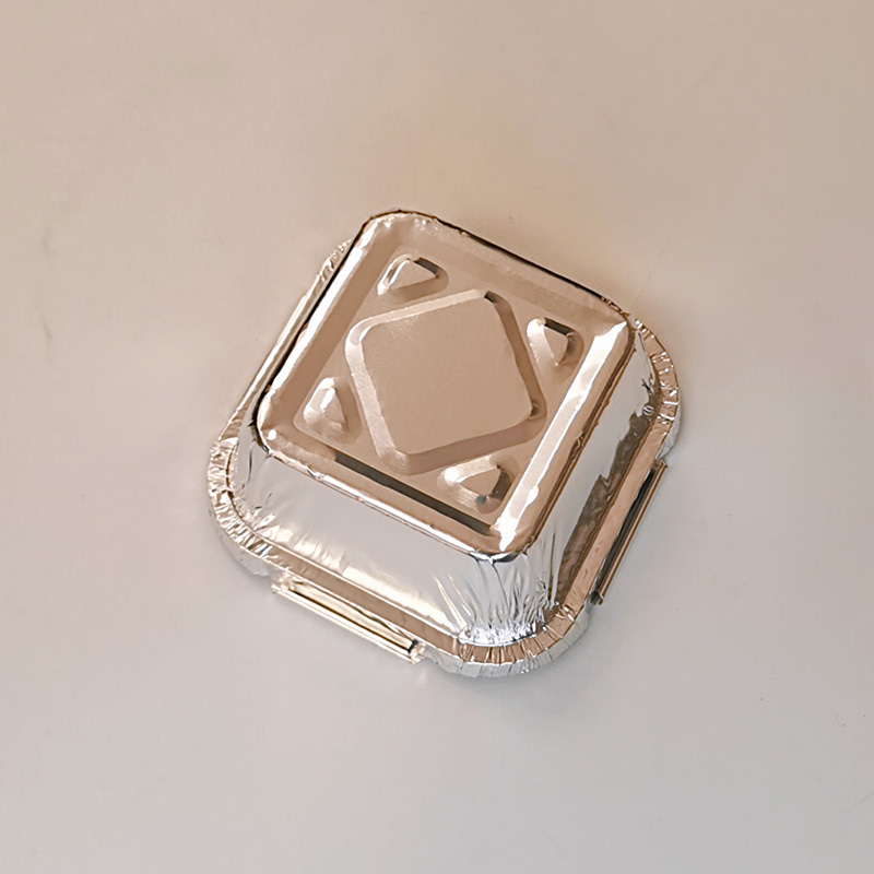 Mini baking aluminum foil tableware pudding square bowl cake mold egg tart stand.