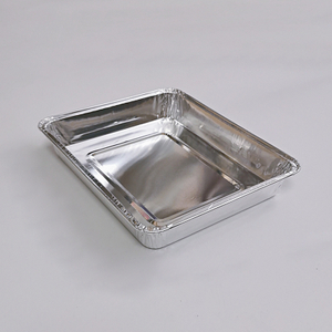 750ml Aluminum Foil Small Square Box Disposable Food Grade Recyclable Kitchenware for Catering Banquet Party Container factory wholesale