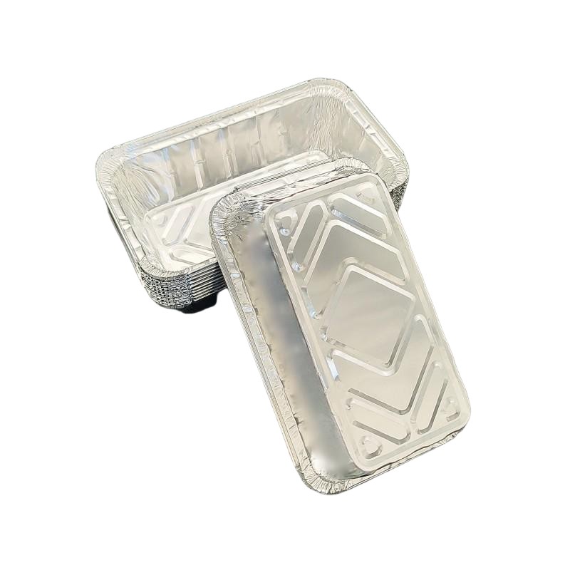 2000ml Rectangular Aluminum Foil Disposable Metal Tableware