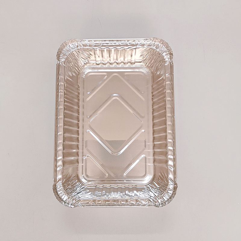 Rectangular food grade disposable aluminum foil container with lid for barbecue, baking and preservation Kitchen Utensils
