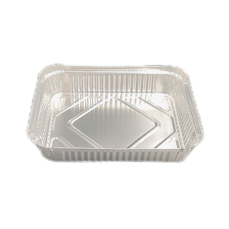900ml Rectangular Aluminum Foil Tray Disposable Food Grade Pan