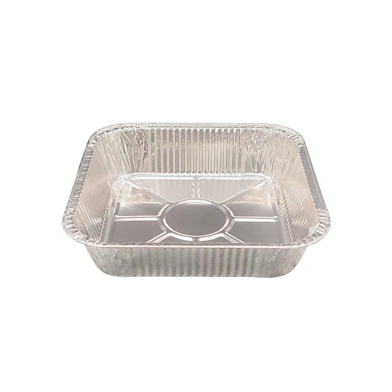 8X8 Square Aluminum Foil Food Grade Pans with Lids