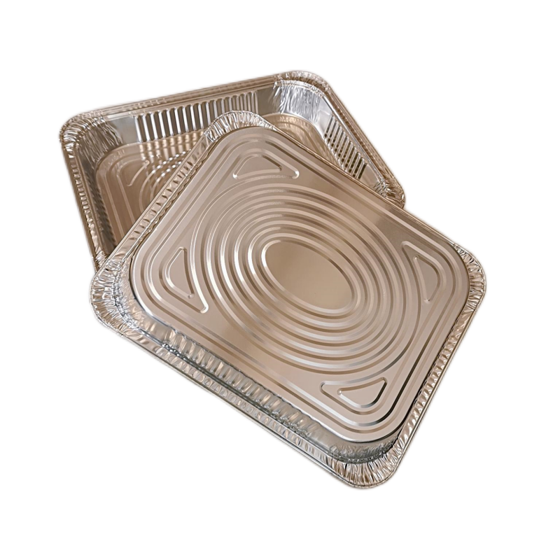 2450ml Large Aluminum Foil Turkey Barbecue Plate