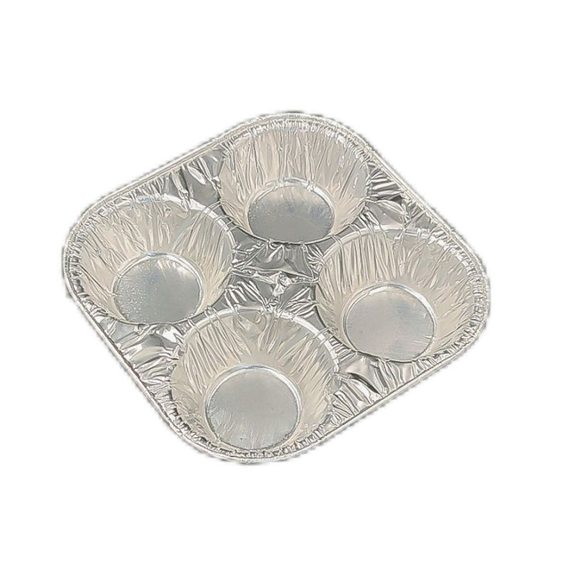 4 Compartments Aluminum Foil Pudding Stand Cake Mold