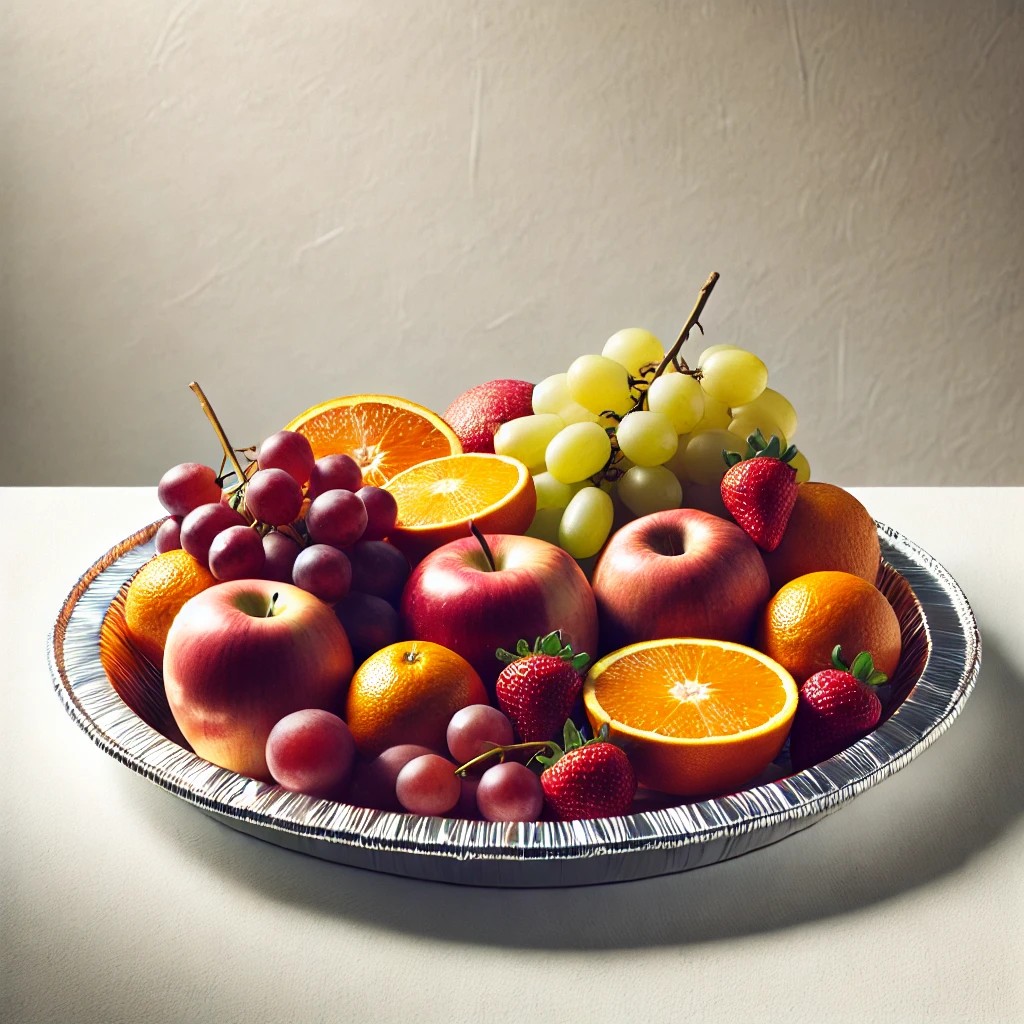 foil fruit plate