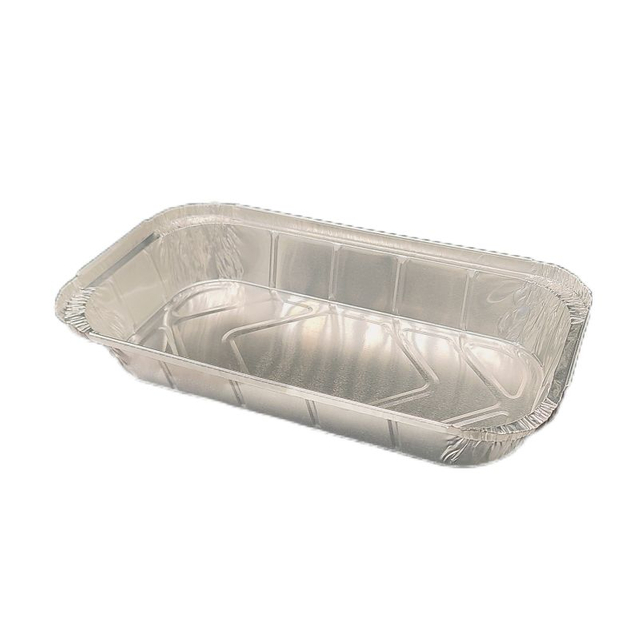 Aluminum Foil Food Grade Container With Lid Medium One-Third