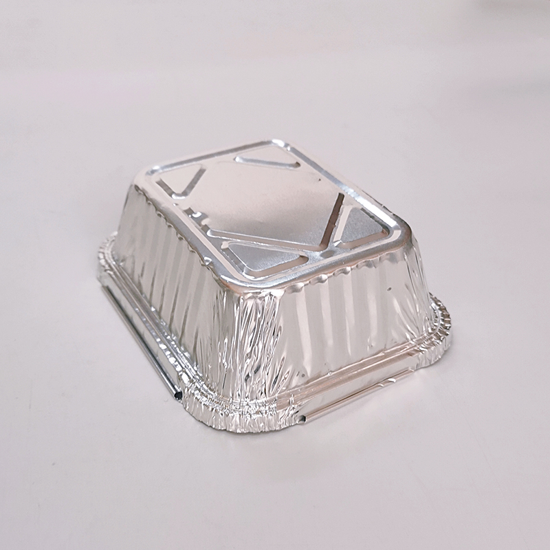 450ml Small Rectangular Aluminum Foil Tray with Cover