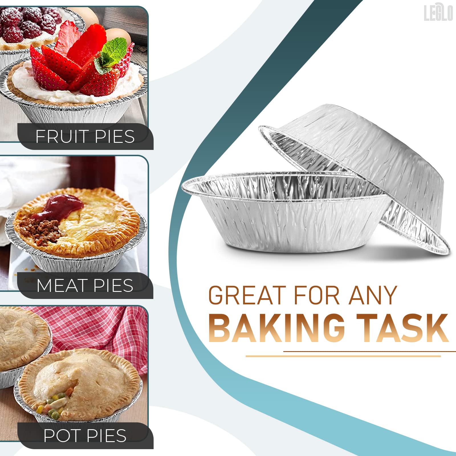 4 Inch Aluminium Foil Seafood Snail Dish with Hole