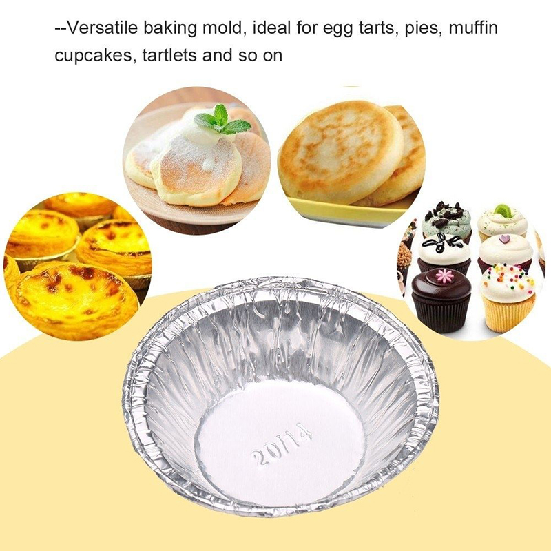 60ml Small Mini Foil Egg Tart Holder Tartlet Case Baking Cups